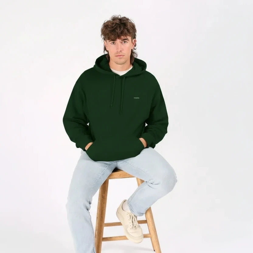 Sweat à Capuche Homme Poche Kangourou Coton Bio – Kaki