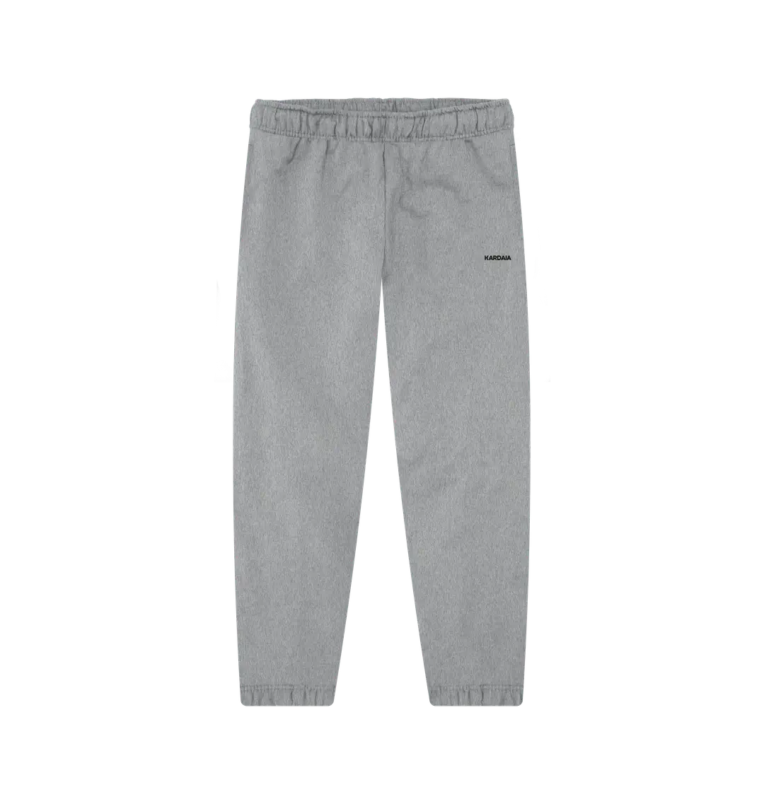 jogging gris femme KARDAIA en coton bio, vue à plat