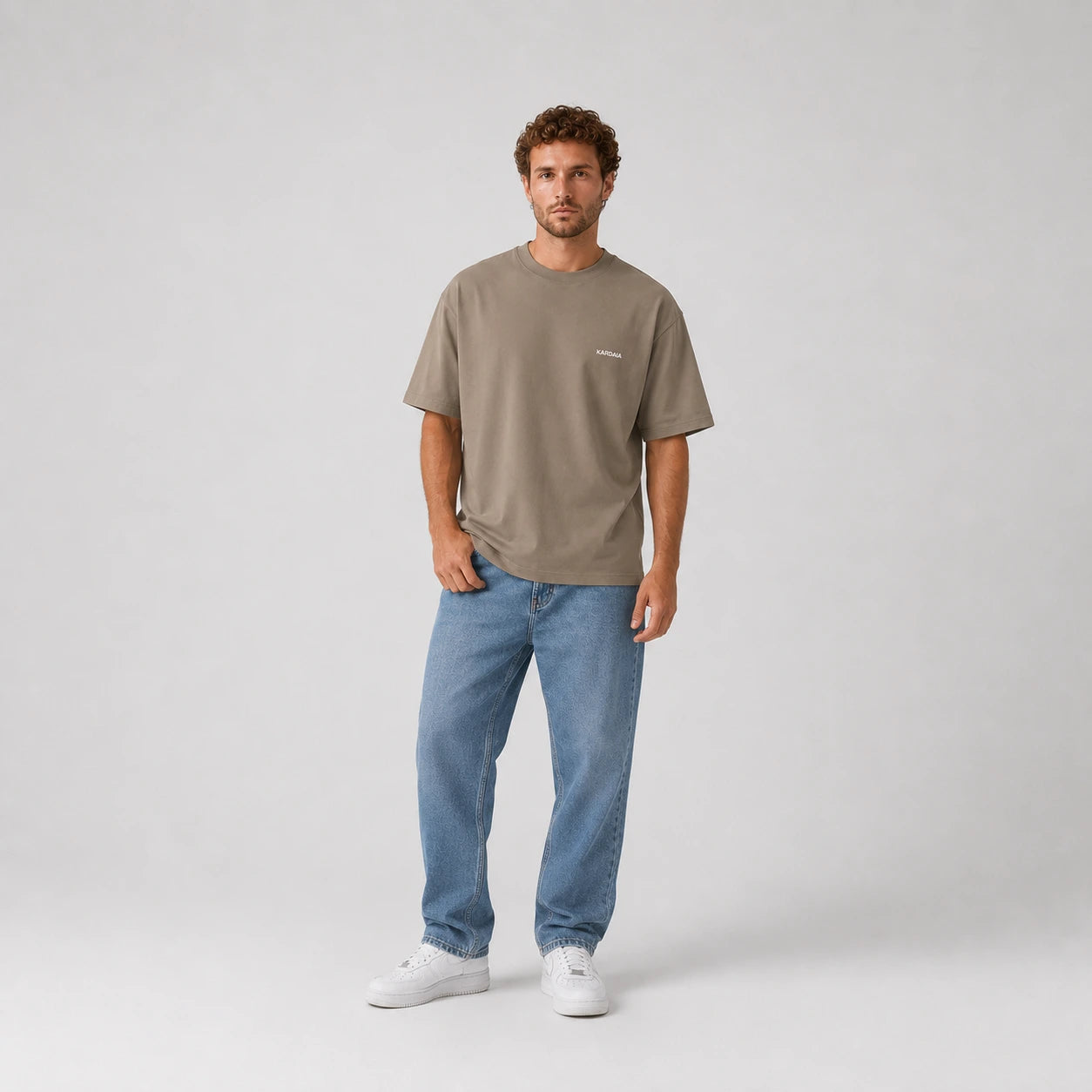 T-shirt Oversize Homme Coton Bio – Tons Neutres