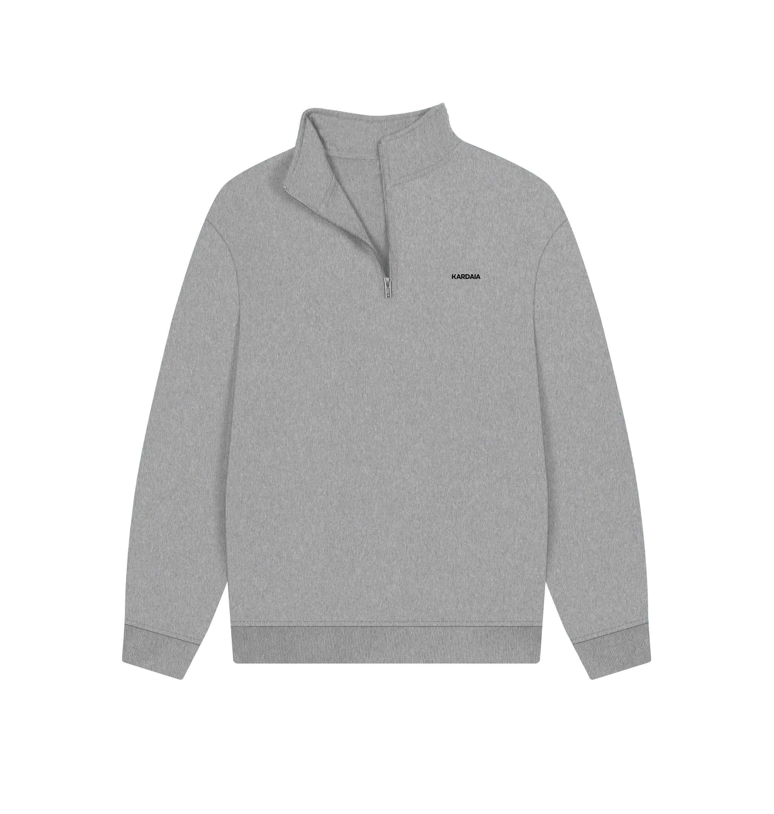 ensemble homme gris pierre KARDAIA, sweat quart zip et jogging assorti